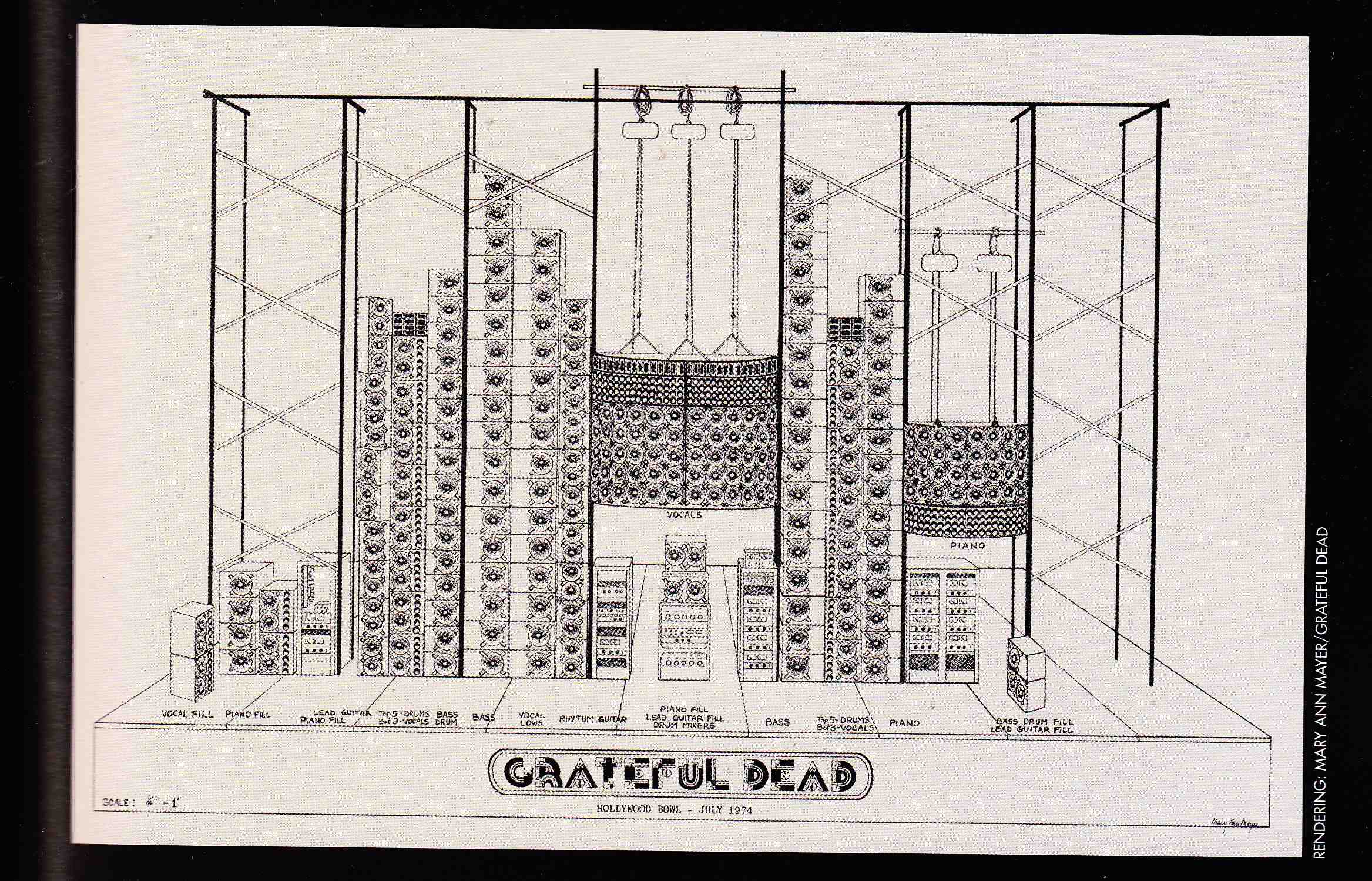 2335x1499 The Wall Of Sound - Grateful Dead Sketches