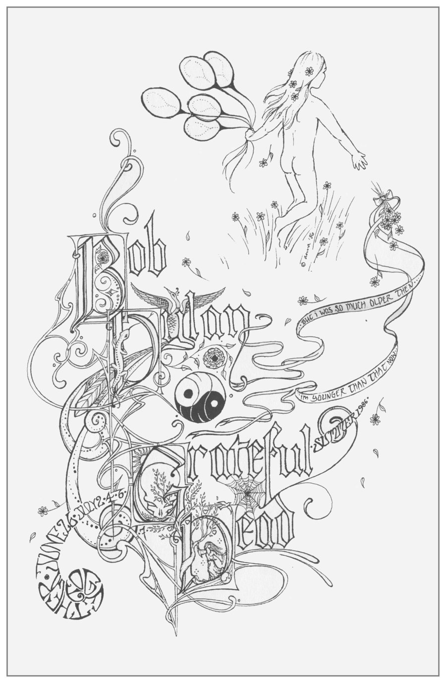 900x1378 Bob Dylan Grateful Dead - Grateful Dead Sketches