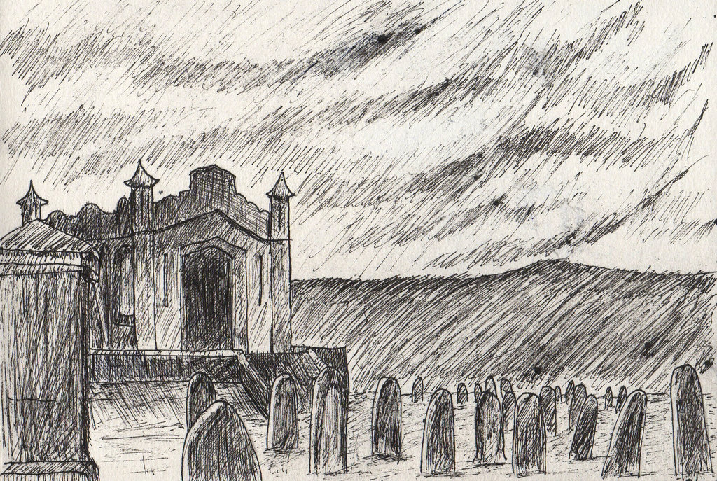1024x687 Graveyard Sketch By Iamjcat - Graveyard Sketch