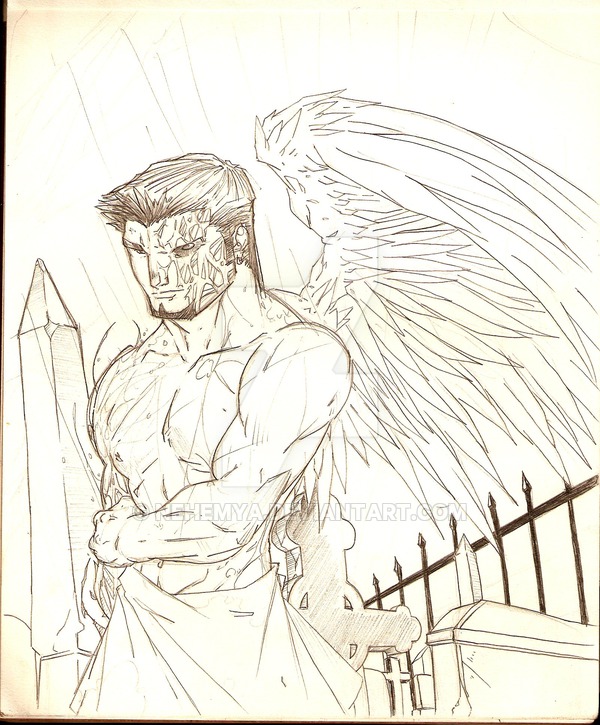 600x725 Graveyard Sketch By Nehemya - Graveyard Sketch