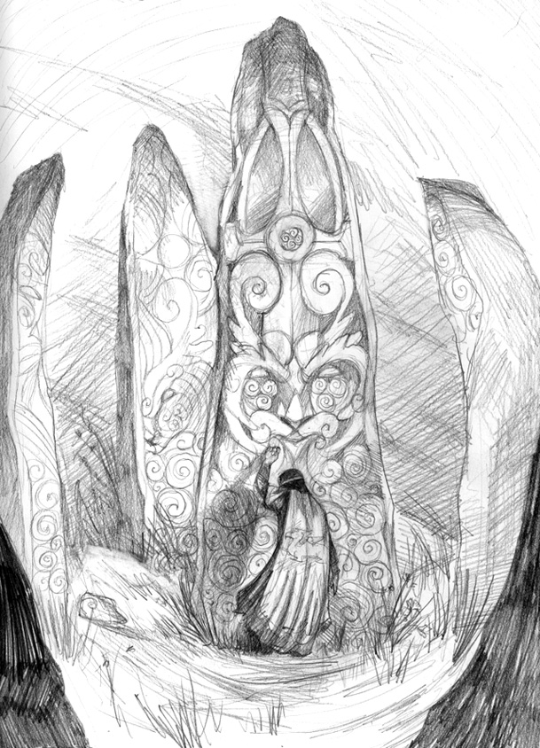 609x844 King In The Graveyard Sketch By Nhaar - Graveyard Sketch