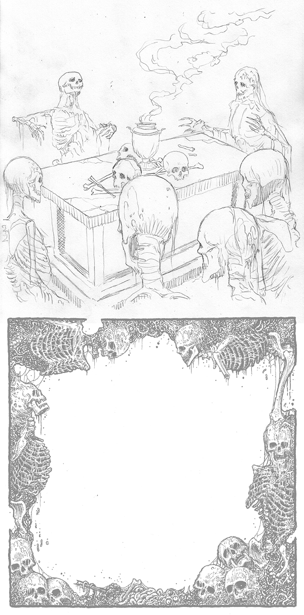 600x1214 Riddickart Graveyard Brood Sketch - Graveyard Sketch