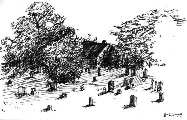 599x384 Scribbles And Sketches From The Sketch Book Graveyard - Graveyard Sketch