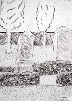 306x428 Sketch Graveyard - Graveyard Sketch
