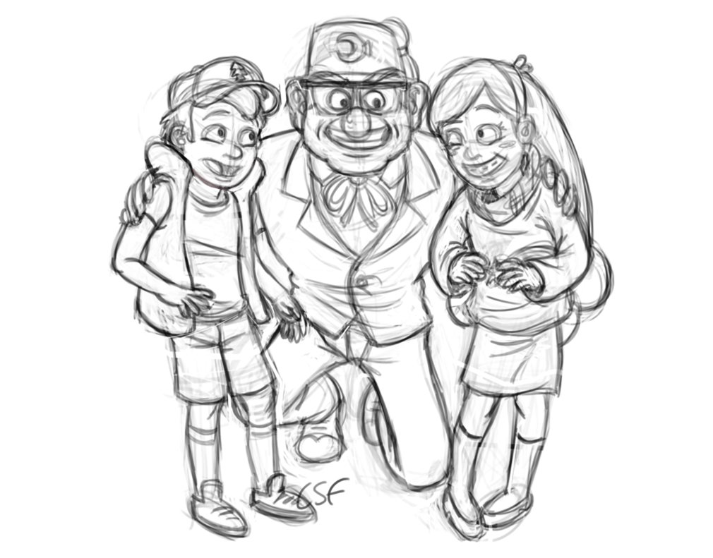 Gravity Falls Sketch at PaintingValley.com | Explore collection of ...