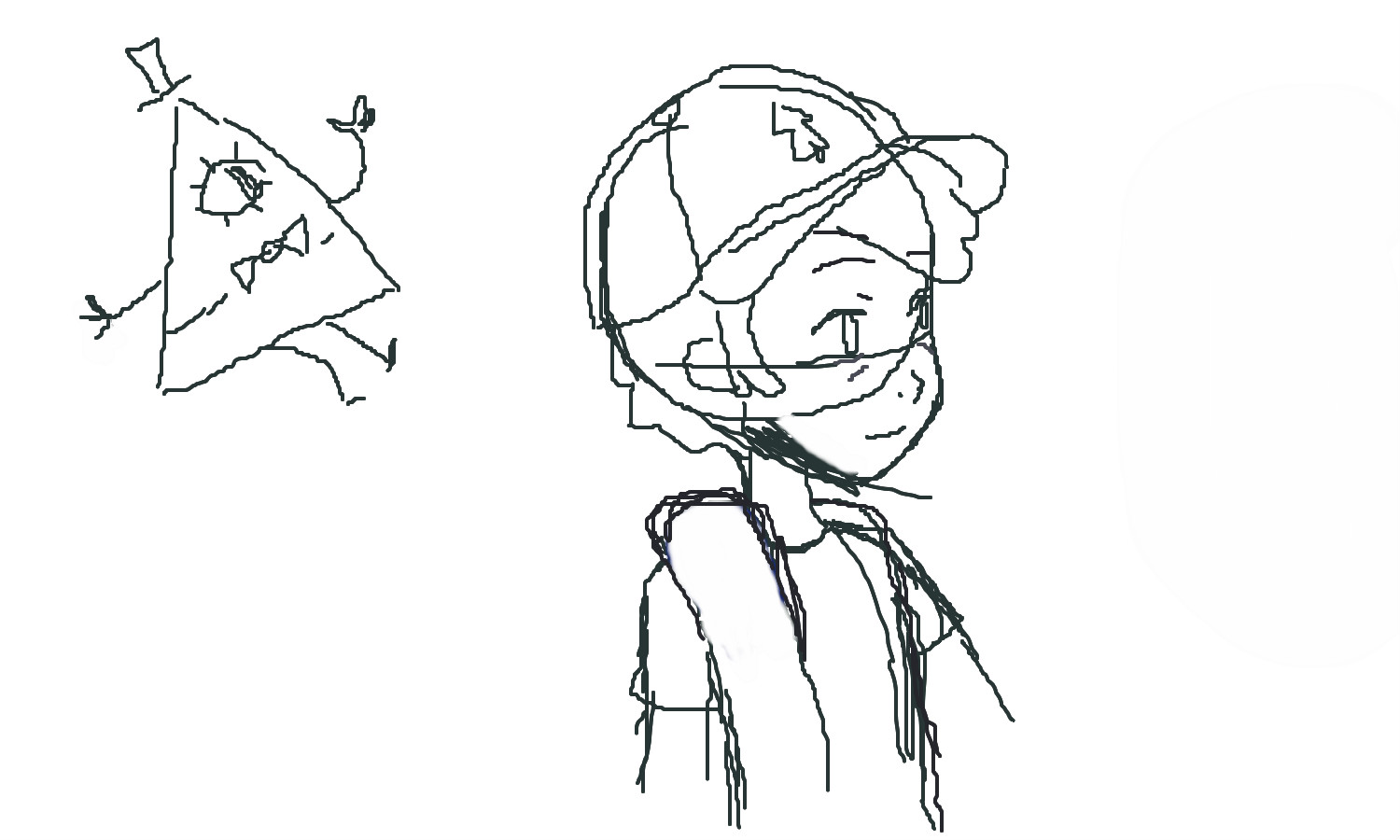 1500x900 Gravity Falls Sketch A Character Speedpaint Drawing By - Gravity Falls Sketch