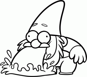 302x269 How To Draw How To Draw Steve, Gnomes From Gravity Falls - Gravity Falls Sketch