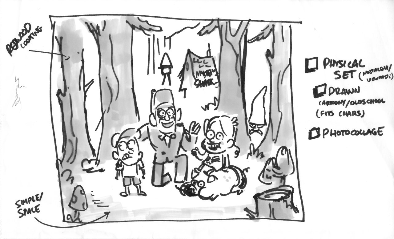 1280x776 Image - Gravity Falls Sketch