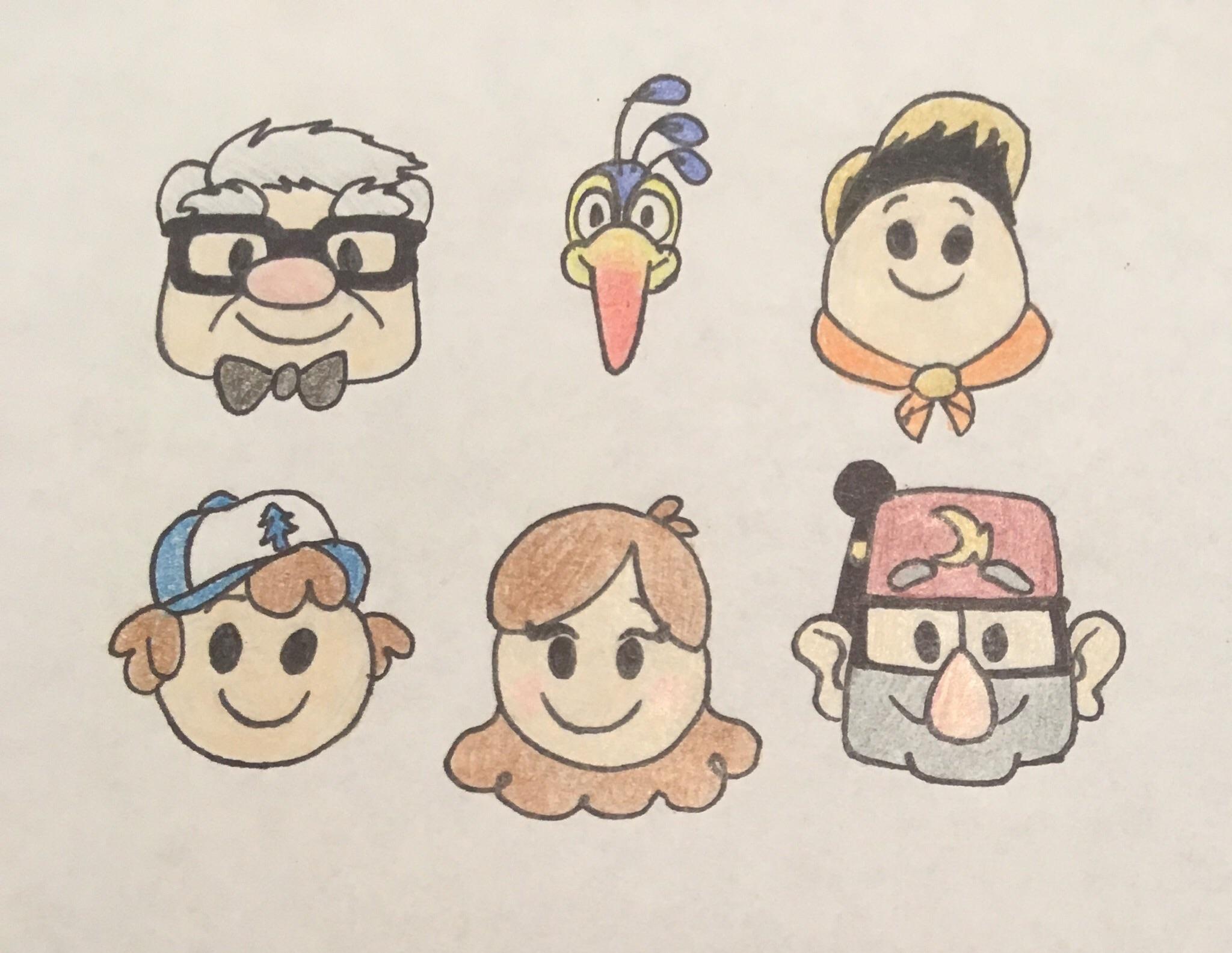 2048x1585 Sketches Of More Up Emojis Along With Gravity Falls - Gravity Falls Sketch