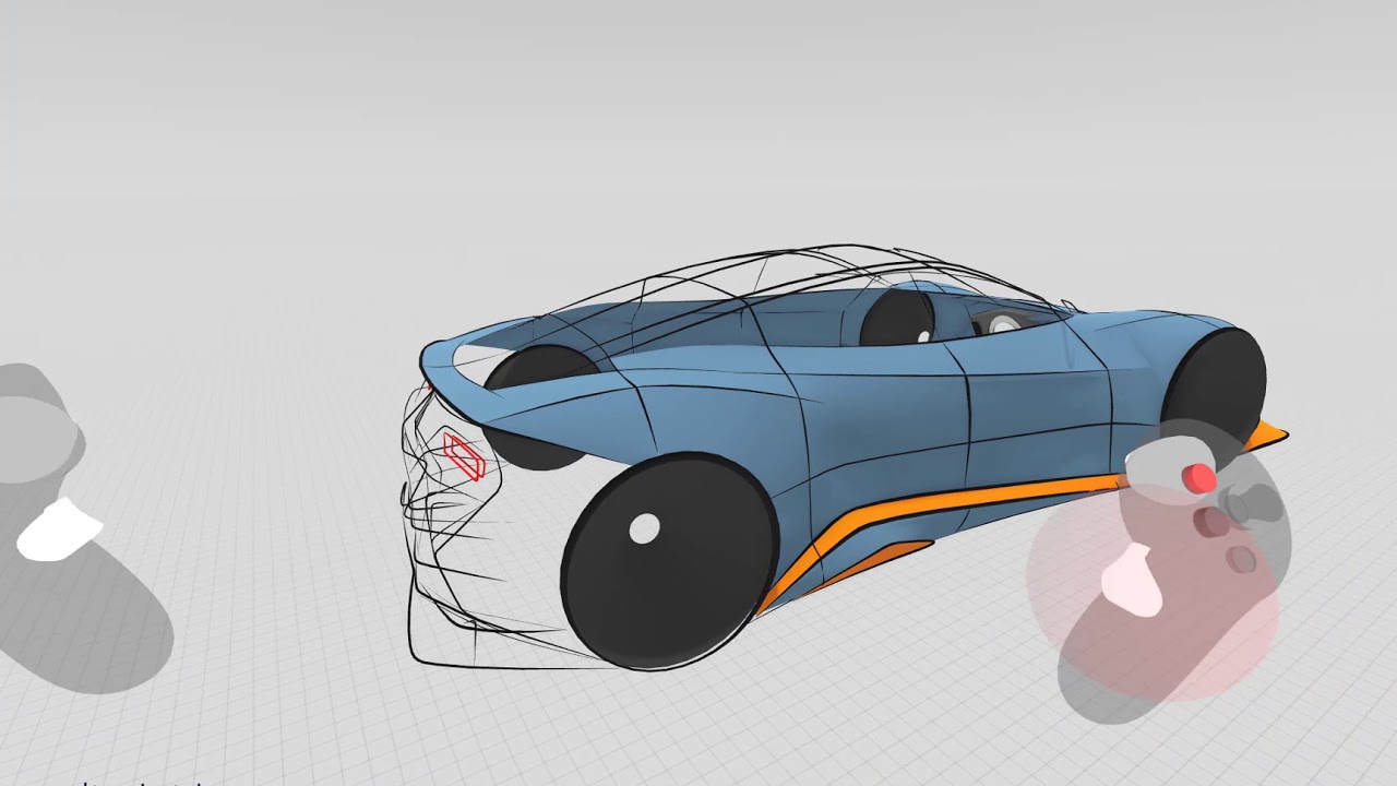 1280x720 Gravity Sketch Vr, Drawing A Car Tips And Tricks Pt4 - Gravity Sketch