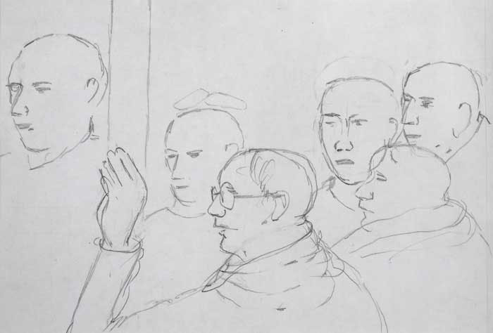 700x474 Drawing Bhupen Khakhar Collection - Gray Sketch