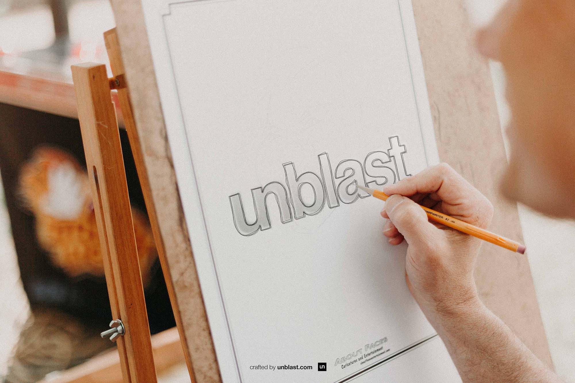 2000x1333 Free Logo Sketch Mockup (Psd) - Gray Sketch