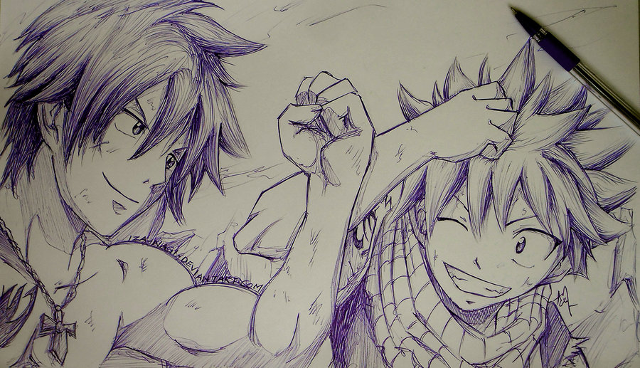 900x517 Gray Natsu - Gray Sketch