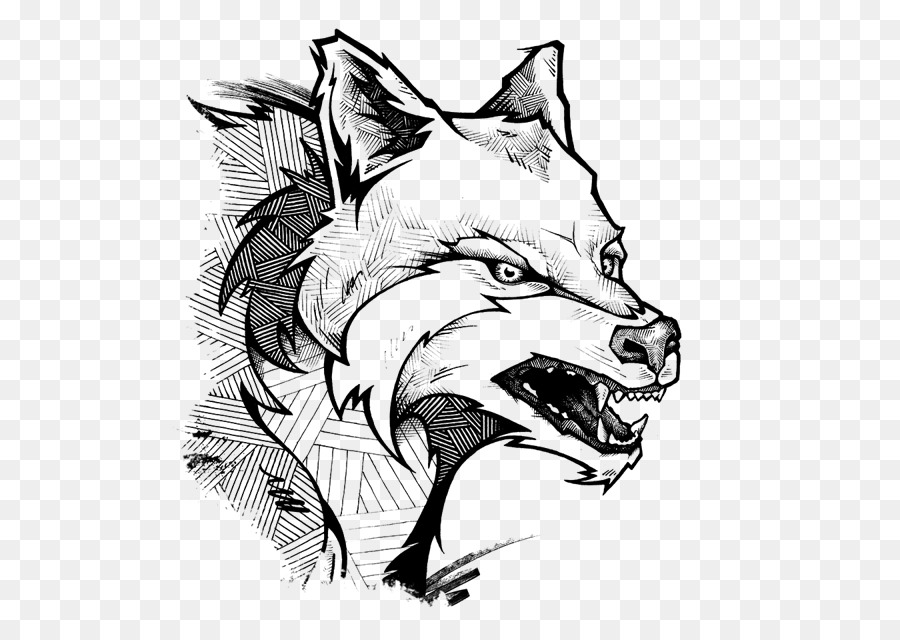 900x640 Gray Wolf Drawing Visual Arts Sketch - Gray Wolf Sketch