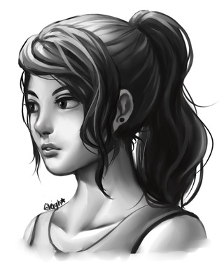320x382 Short Study! - Grayscale Sketch