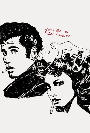 Grease Sketch at PaintingValley.com | Explore collection of Grease Sketch