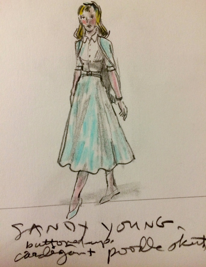 684x887 Grease Live All About The Costumes - Grease Sketch