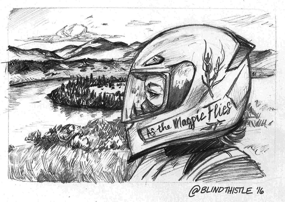 1000x710 Grease And Graphite As The Magpie Flies - Grease Sketch