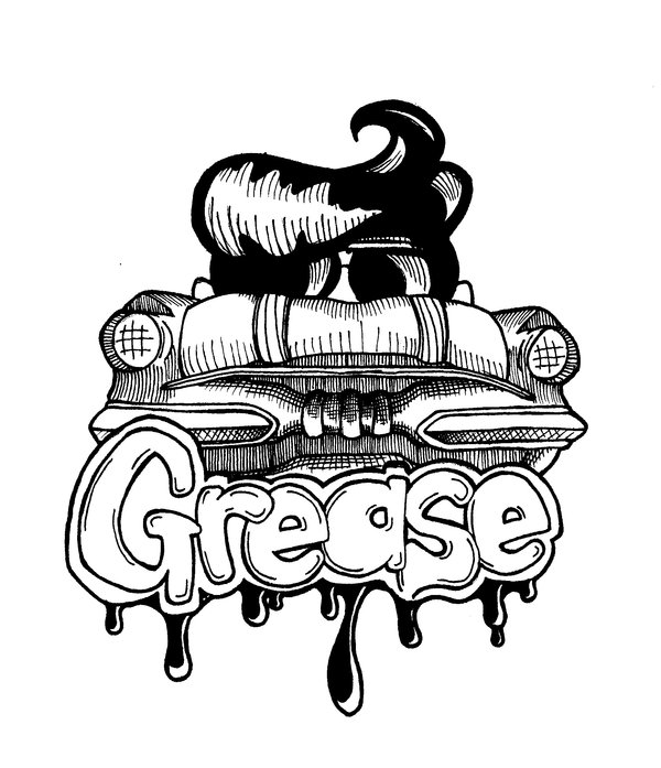 600x697 Grease By Dellaware - Grease Sketch
