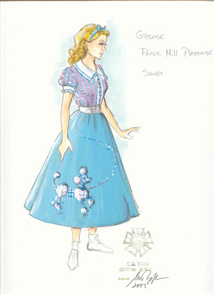 307x422 Gregory A. Poplyk Costume Designer Grease - Grease Sketch