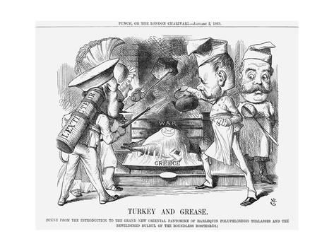 473x355 Turkey And Grease, 1869 Giclee Print By John Tenniel - Grease Sketch