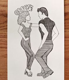 236x272 Grease Drawings - Grease Sketch