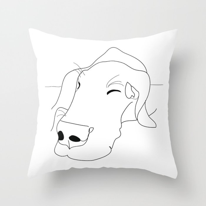 700x700 Great Dane Sketch Throw Pillow By Gangsterrapandcoffee Society6 - Great Dane Sketch