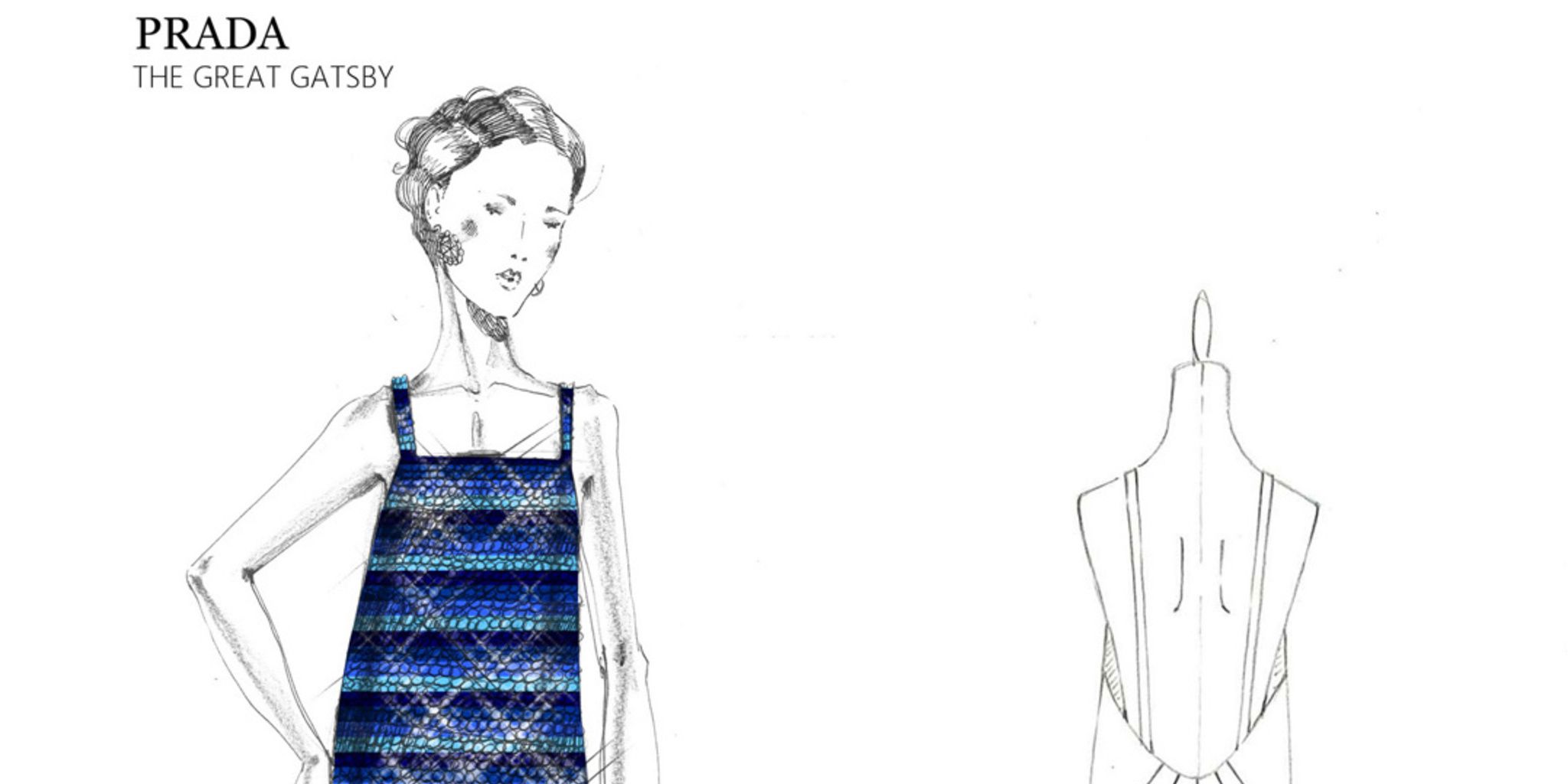 2048x1024 Miuccia Prada Unveils Her Great Gatsby Sketches - Great Gatsby Sketch