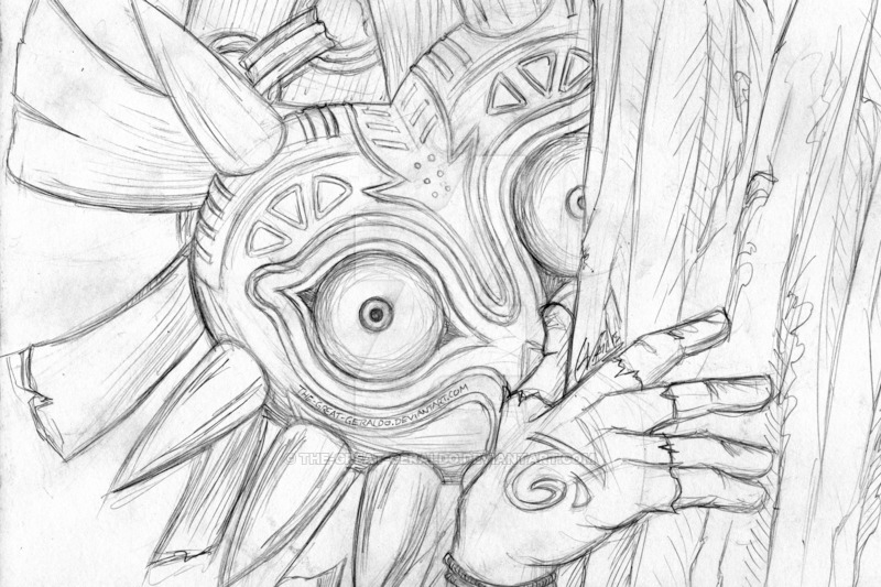 800x533 The Skull Kid Sketch By The Great Geraldo - Great Sketches