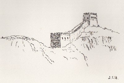 400x268 On The Great Wall Of China The Stephen Martyn Blog - Great Wall Of China Sketch
