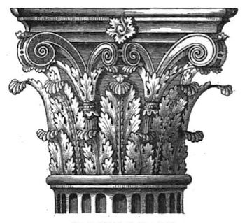 350x319 Greek Corinthian Order Definition Amp Architecture - Greek Column Sketch