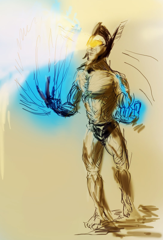 544x800 Helios Greek Sun God Sketch ~ Art Of Nik - Greek God Sketches