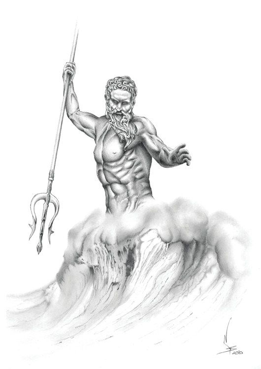 530x750 About The Artwork Poseidon In Greek Mythology Is The God Of The - G...