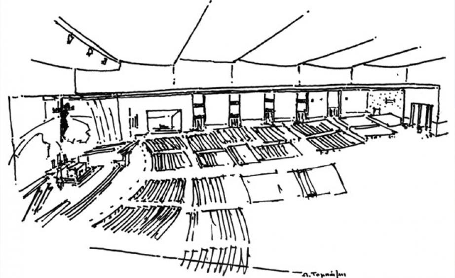 922x565 Sketches By Greek Architect Alexandros Tombazis Wallpaper - Greek Sketches