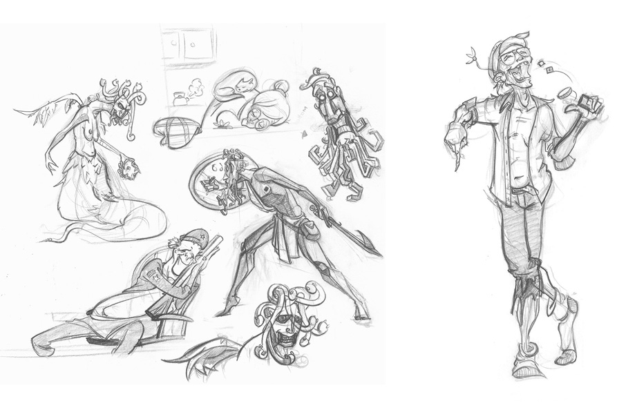 893x594 The Art Of Will Pittman - Greek Sketches