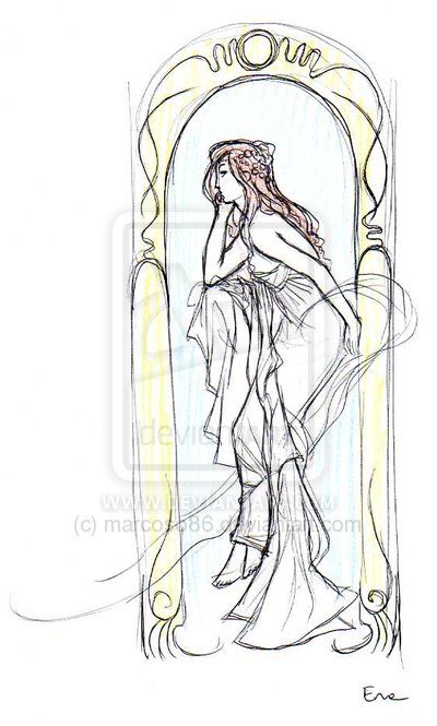 400x665 Greek Gods Sketches Hera By Marcoso86 Art Inspiration - Greek Sketches