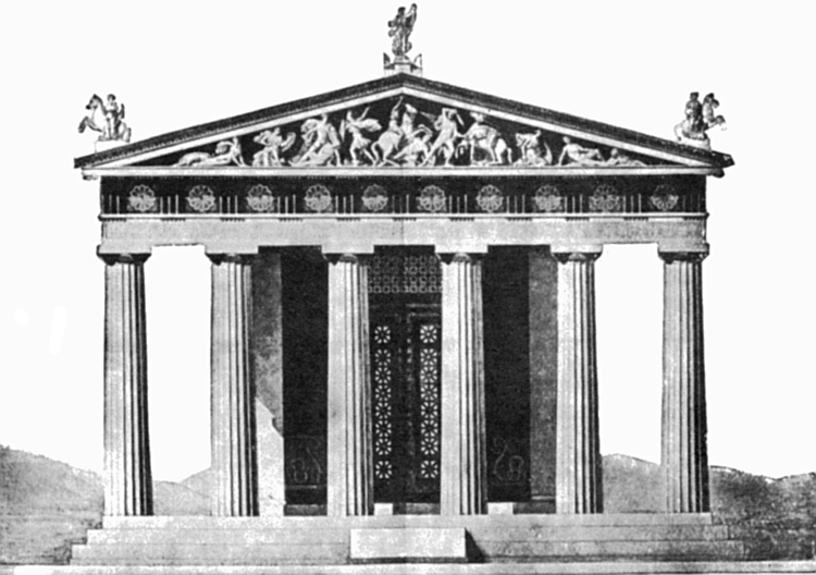 750x528 Ancient Greek Architecture And Columns Facts For Kids - Greek Temple Sketch