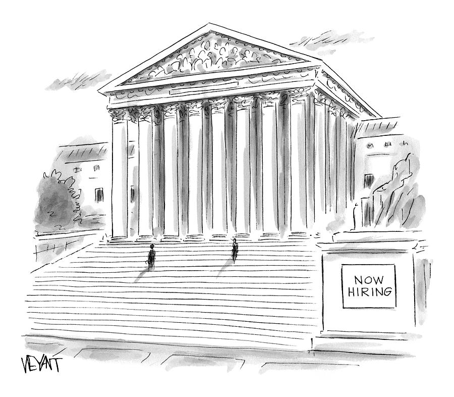 900x786 A Government Building Is Seen With A Now Hiring Drawing By - Greek Temple Sketch
