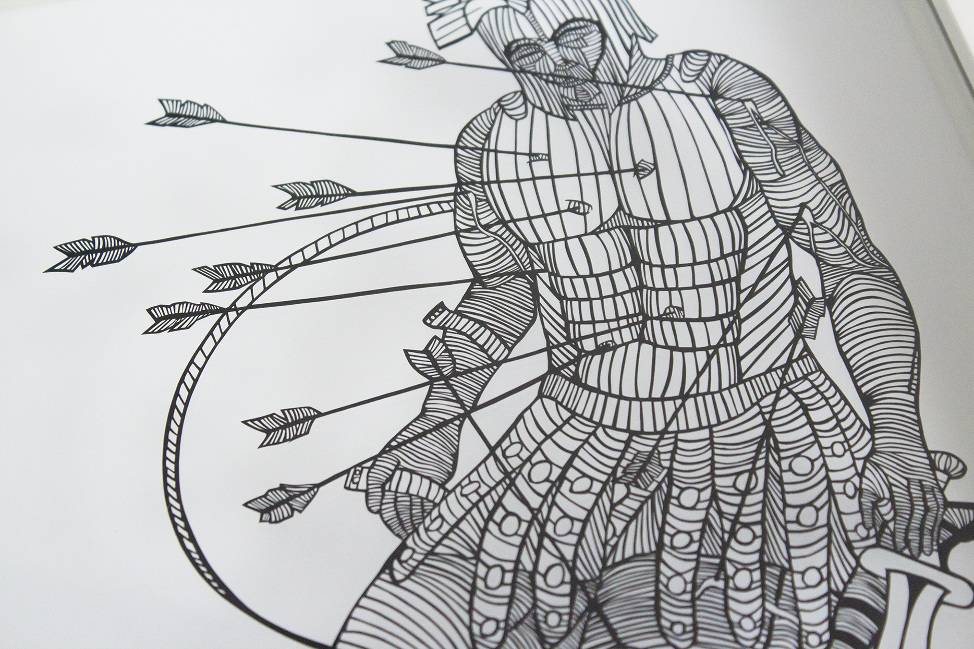 1920x1280 David G Loyola - Greek Warrior Sketch