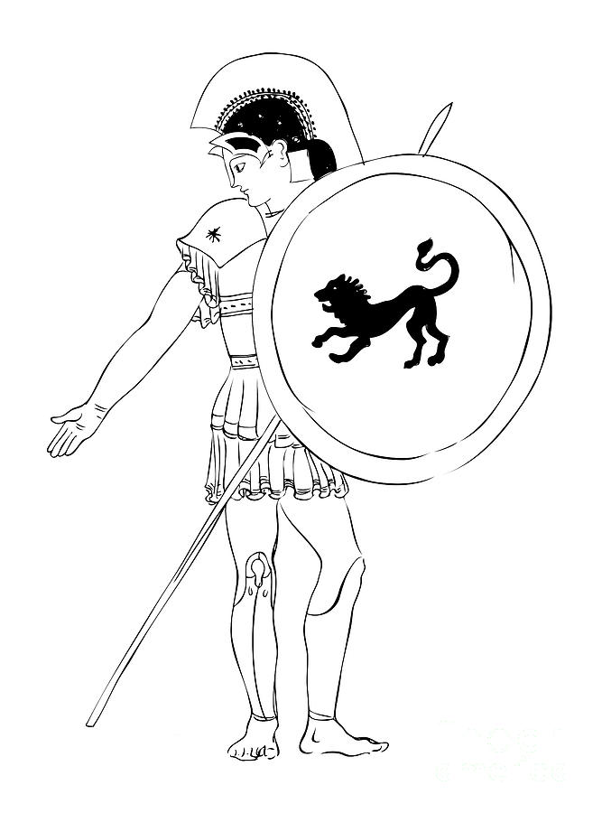 667x900 Hero - Greek Warrior Sketch