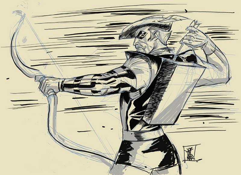 800x582 Green Arrow Digital Sketch By Hyperjack08 - Green Arrow Sketch
