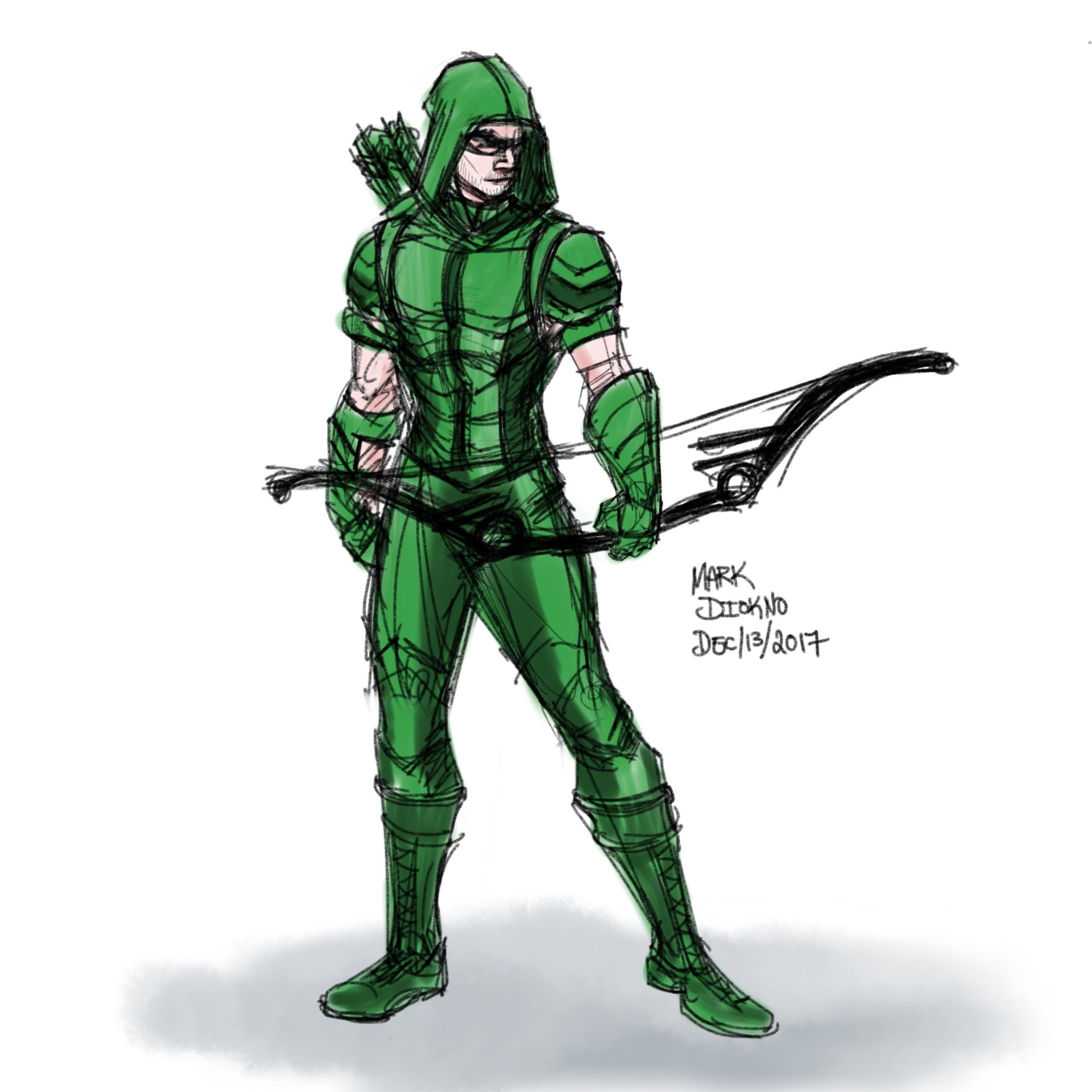 Green Arrow Sketch at Explore collection of Green