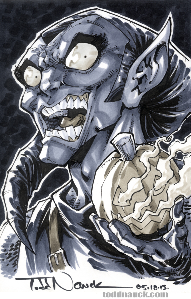 641x1000 Green Goblin The Art Of Todd Nauck - Green Goblin Sketch
