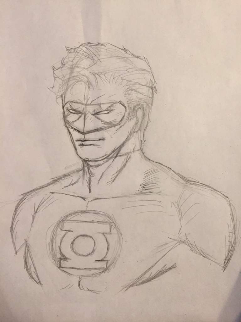 768x1024 Green Lantern Pencil Sketch Dc Universe Amino - Green Lantern Sketch