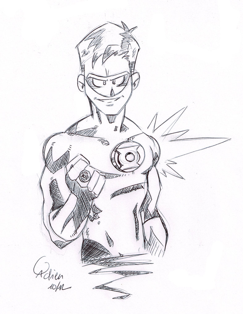 787x1016 Green Lantern Sketch By Gadrien - Green Lantern Sketch