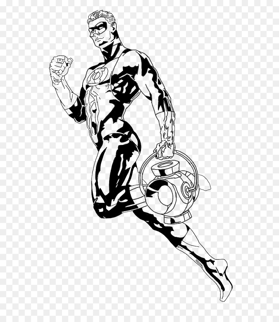 900x1040 Hal Jordan Green Lantern John Stewart Black And White Sketch - Green Lantern Sketch