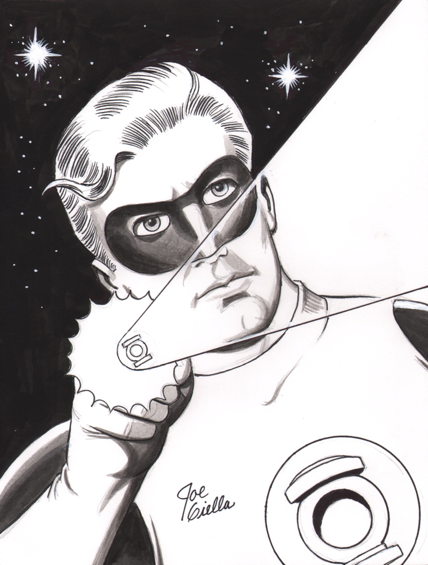 833x1100 Joe Giella Original Green Lantern Art Sketch - Green Lantern Sketch