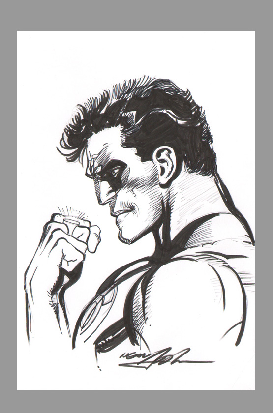 555x840 Neal Adams Original Green Lantern Art Sketch ~ Hal Jordan - Green Lantern Sketch