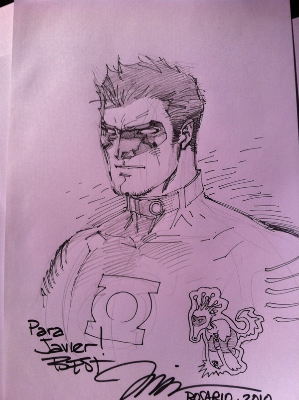 600x803 Normal Nerds Green Lantern Sketch By Jim Lee - Green Lantern Sketch