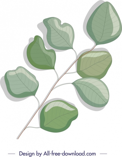 467x600 Nature Background Green Leaf Branch Sketch Free Vector In Adobe - Green Leaf Sketch